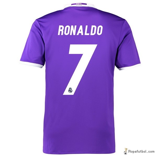 Camiseta Real Madrid Replica Segunda Ropa Ronaldo 2016/17 Purpura